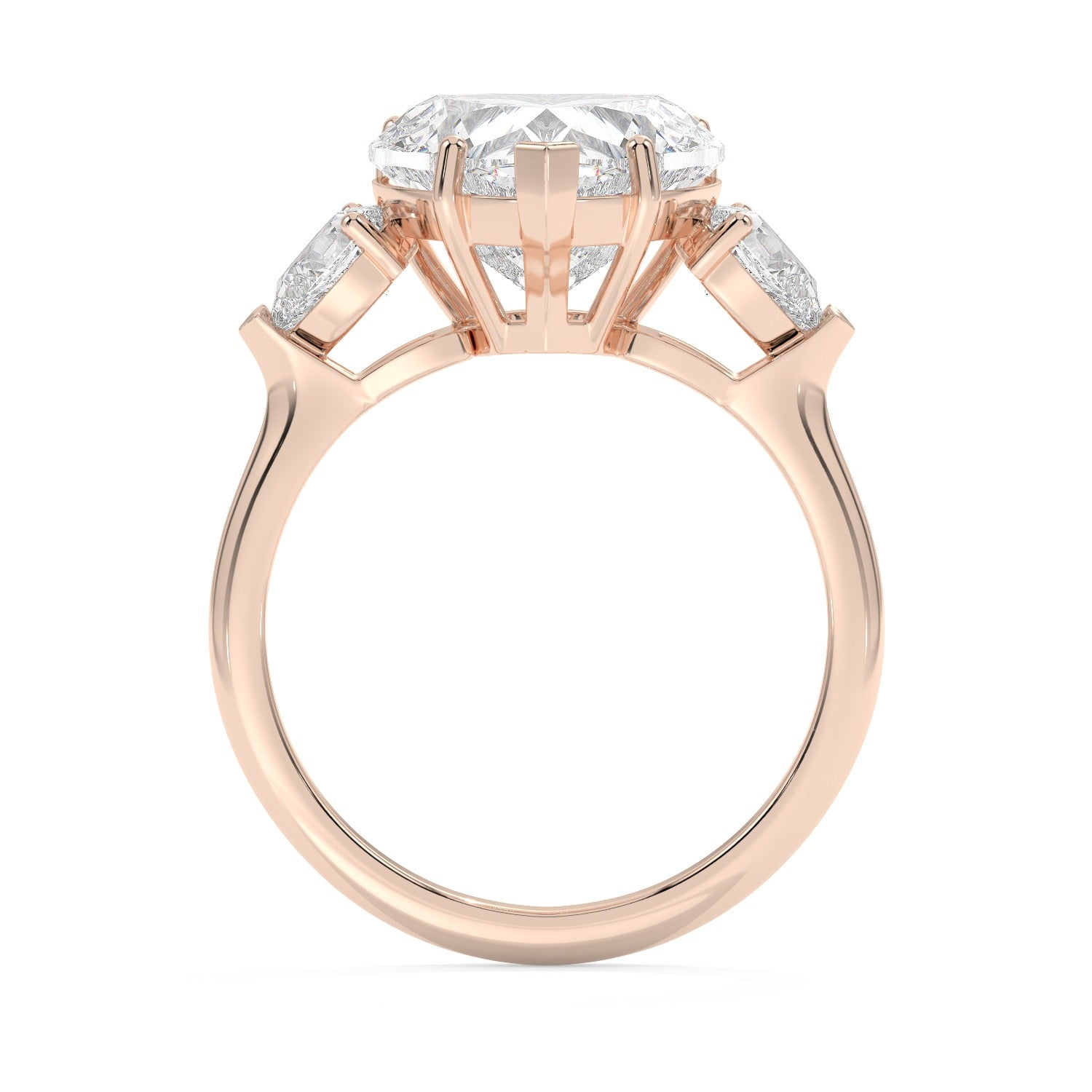 Framed Heart Ring - Rose Gold#Metal Colour_Rose Gold