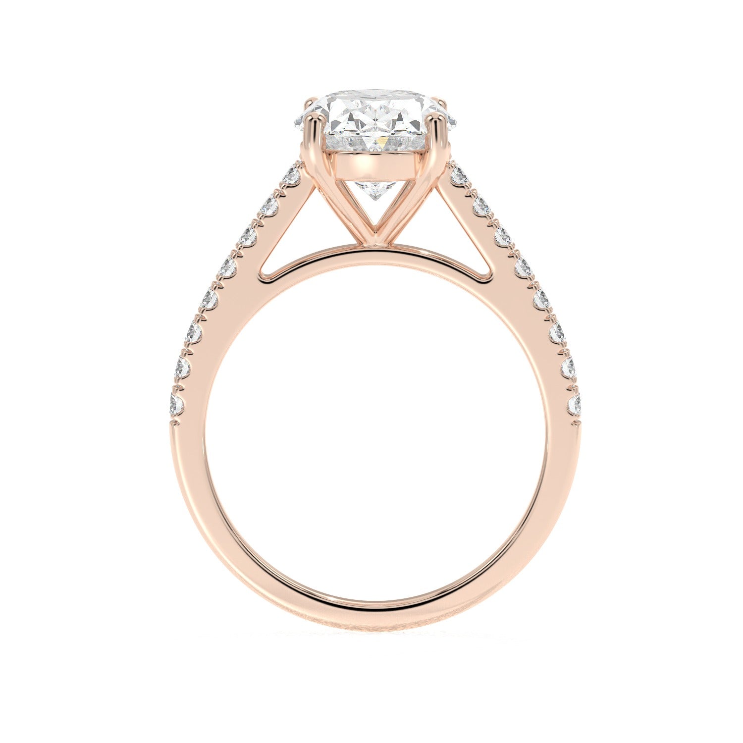 Oval Line Ring - Rose Gold#Metal Colour_Rose Gold