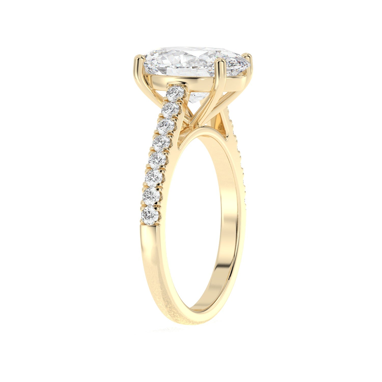 Oval Line Ring - Yellow Gold#Metal Colour_Yellow Gold