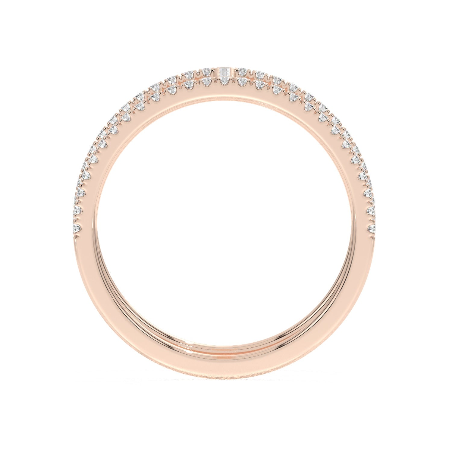 Double Band Ring - Rose Gold#Metal Colour_Rose Gold