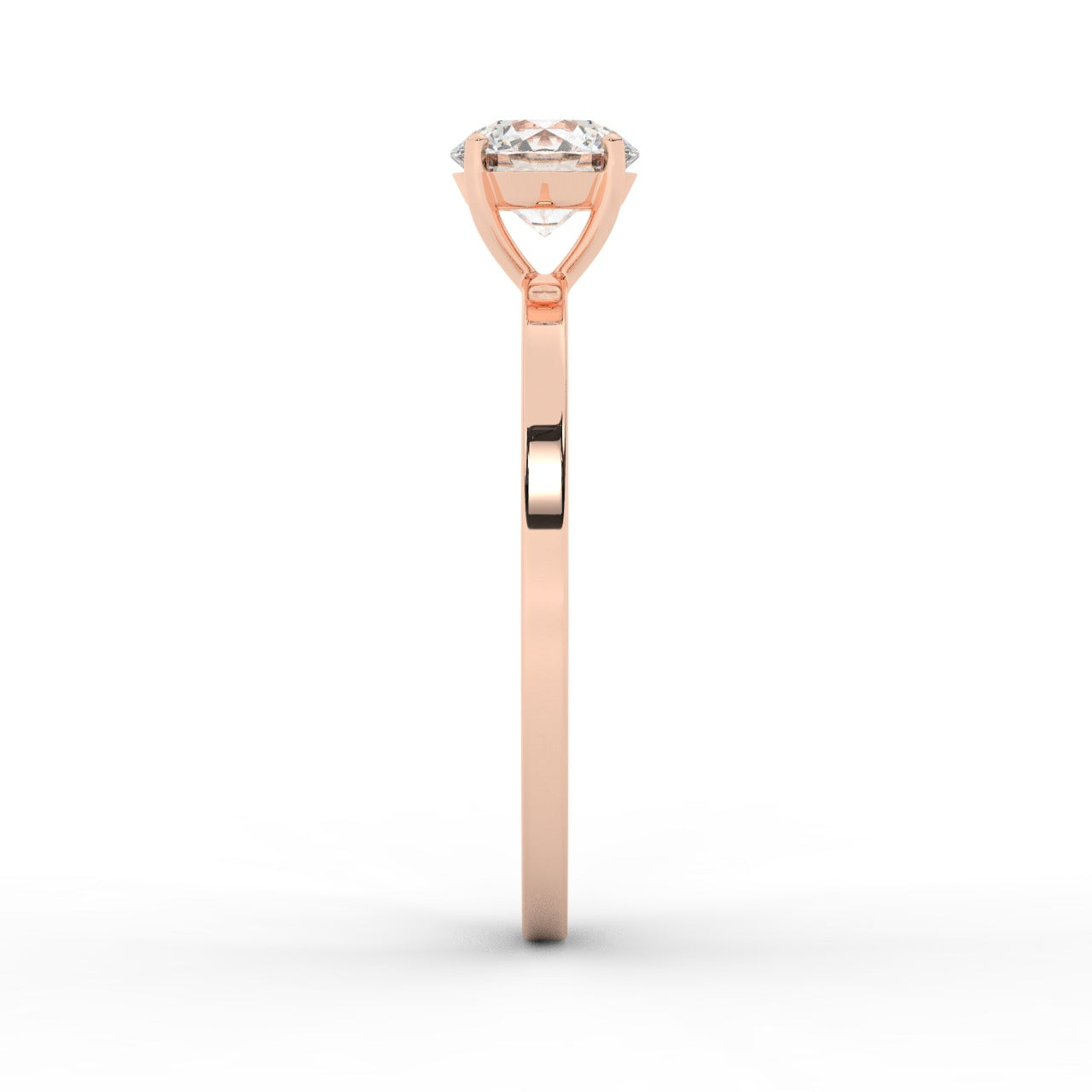 Audrey Diamond Ring - Rose Gold 5.85mm#Metal Colour_Rose Gold#Stone Size_5.85mm