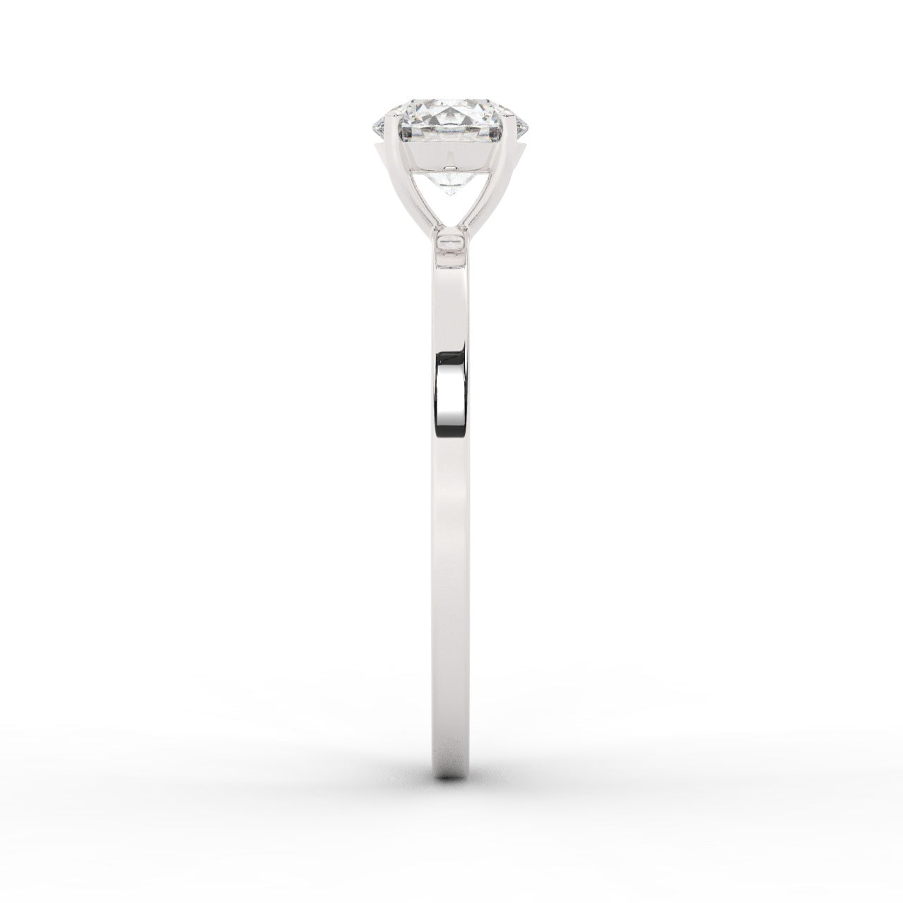 Audrey Diamond Ring - White Gold 5.85mm#Metal Colour_White Gold#Stone Size_5.85mm