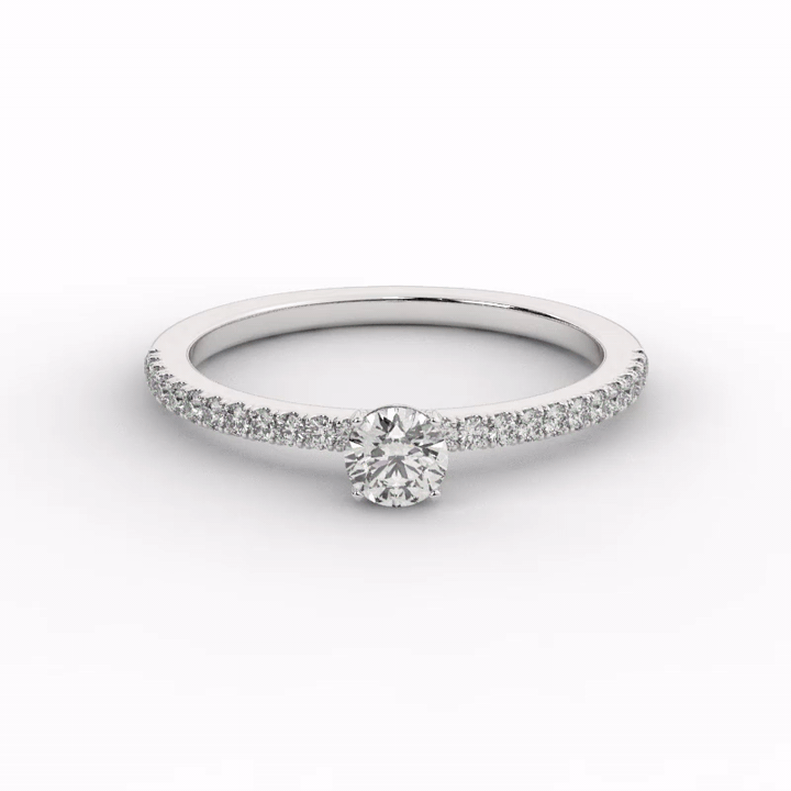 Grace Diamond Ring - 4mm video#Stone Size_4mm