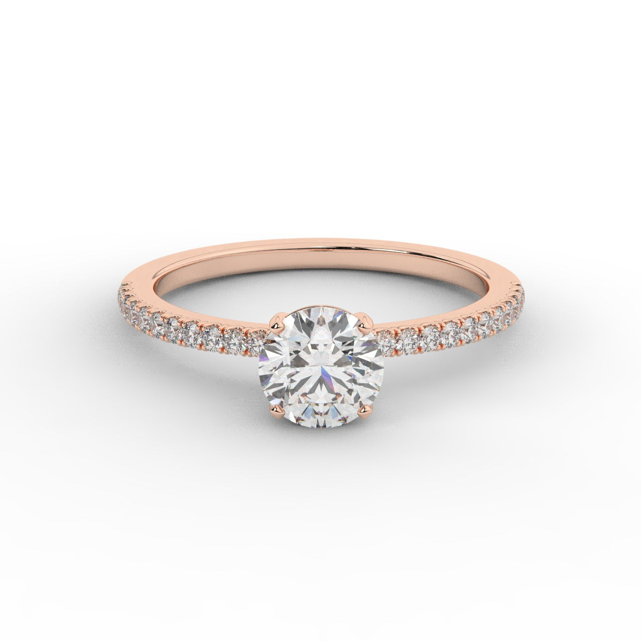Grace Diamond Ring - Rose Gold 5.85mm#Metal Colour_Rose Gold#Stone Size_5.85mm
