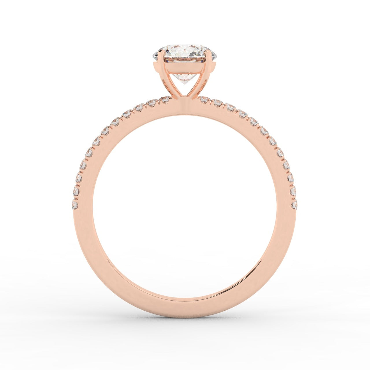 Grace Diamond Ring - Rose Gold 5.85mm#Metal Colour_Rose Gold#Stone Size_5.85mm