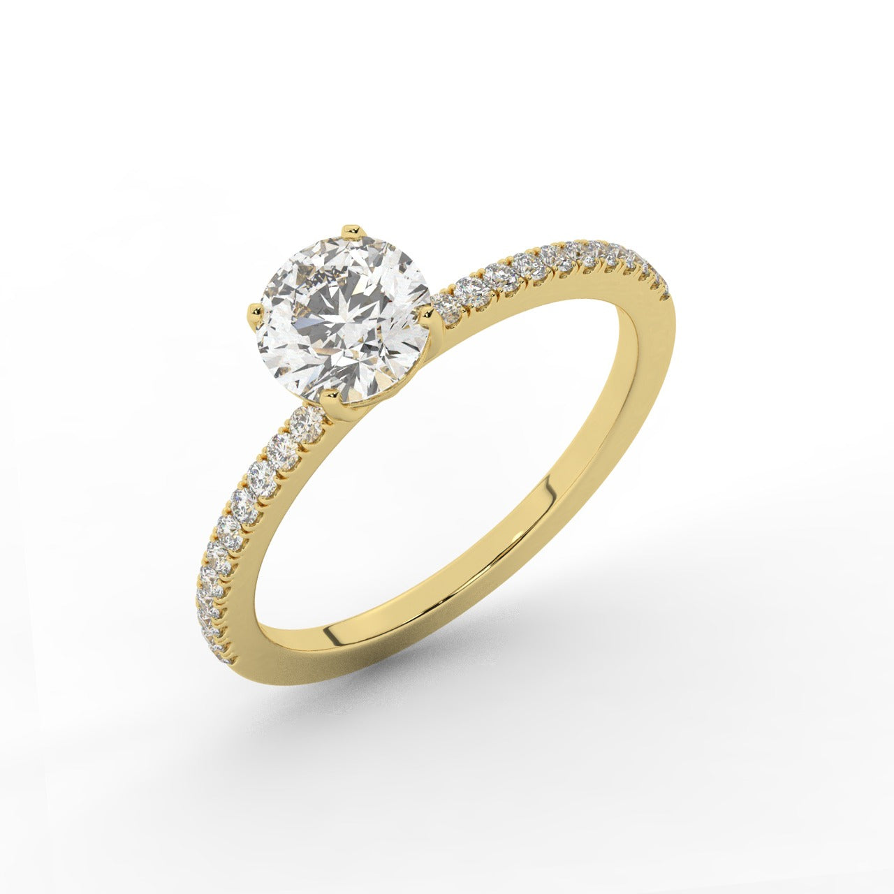 Grace Diamond Ring - Yellow Gold 5.85mm#Metal Colour_Yellow Gold#Stone Size_5.85mm