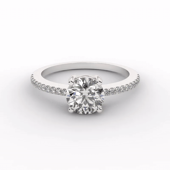 Grace Diamond Ring - 6.5mm video#Stone Size_6.5mm
