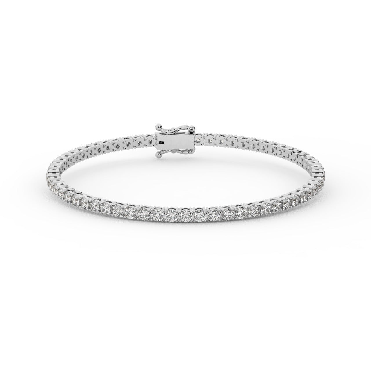Marilyn Diamond Tennis Bracelet - White Gold 2.7mm#Metal Colour_White Gold#Stone Size_2.7mm
