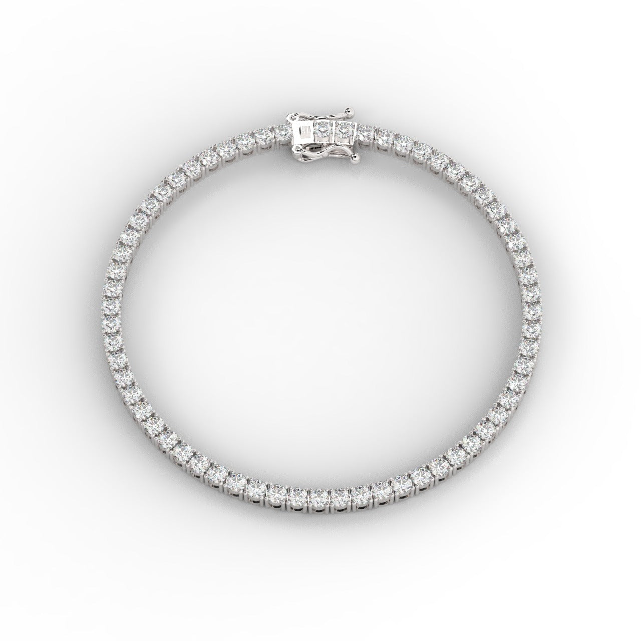 Marilyn Diamond Tennis Bracelet - White Gold 2.7mm#Metal Colour_White Gold#Stone Size_2.7mm