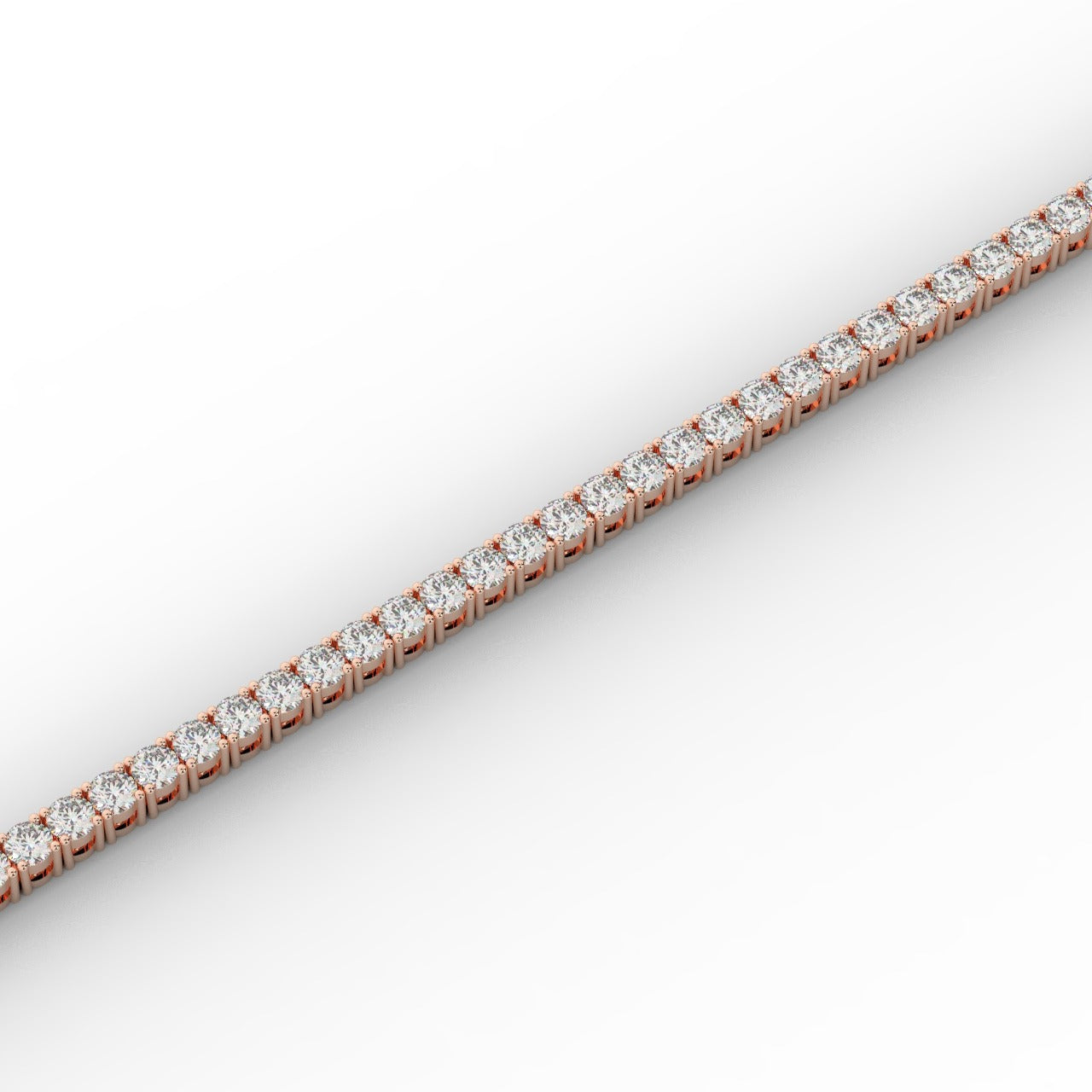 Marilyn Diamond Tennis Bracelet - Rose Gold 2mm#Metal Colour_Rose Gold#Stone Size_2mm