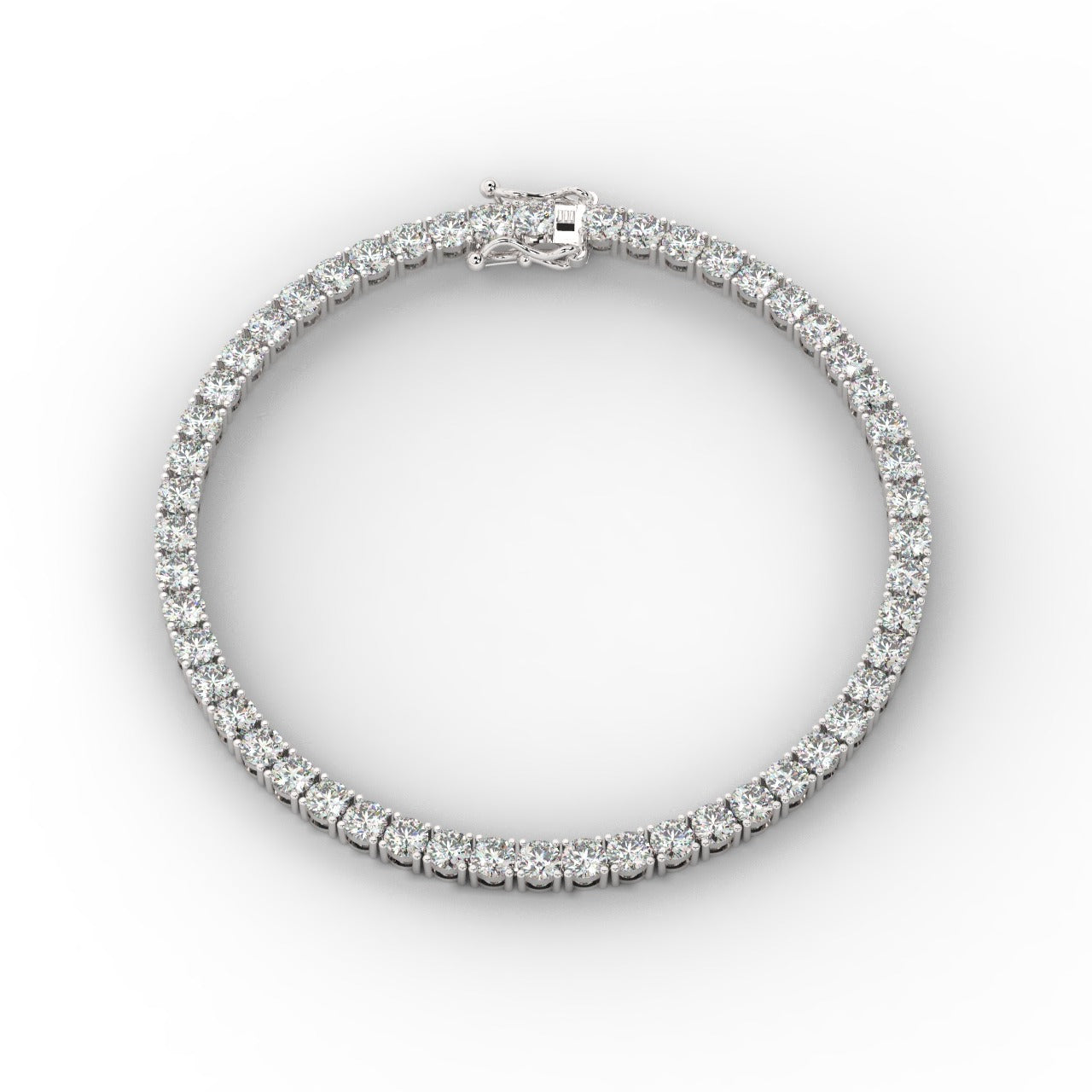 Marilyn Diamond Tennis Bracelet - White Gold 3.3mm#Metal Colour_White Gold#Stone Size_3.3mm