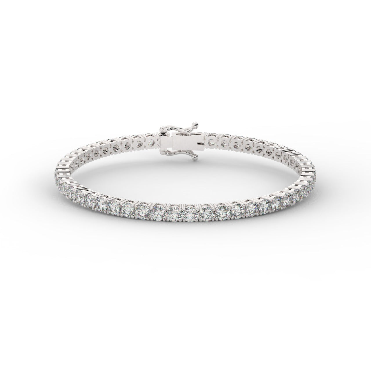 Marilyn Diamond Tennis Bracelet - White Gold 3.3mm#Metal Colour_White Gold#Stone Size_3.3mm