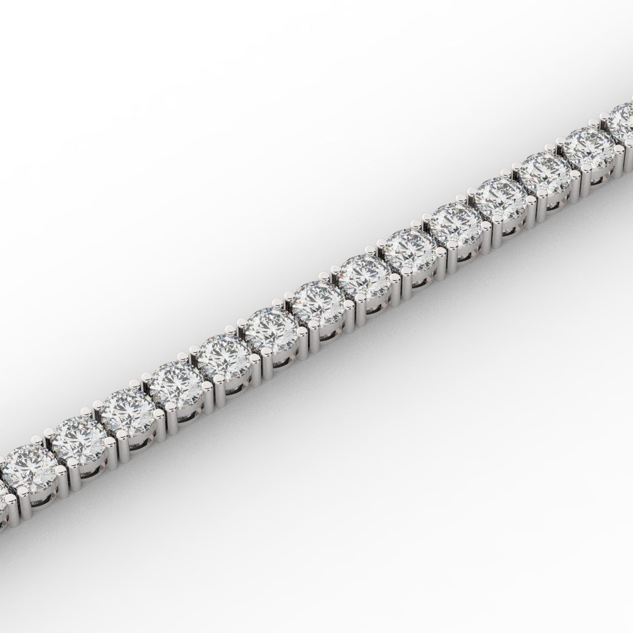 Marilyn Diamond Tennis Bracelet - White Gold 3.7mm#Metal Colour_White Gold#Stone Size_3.7mm