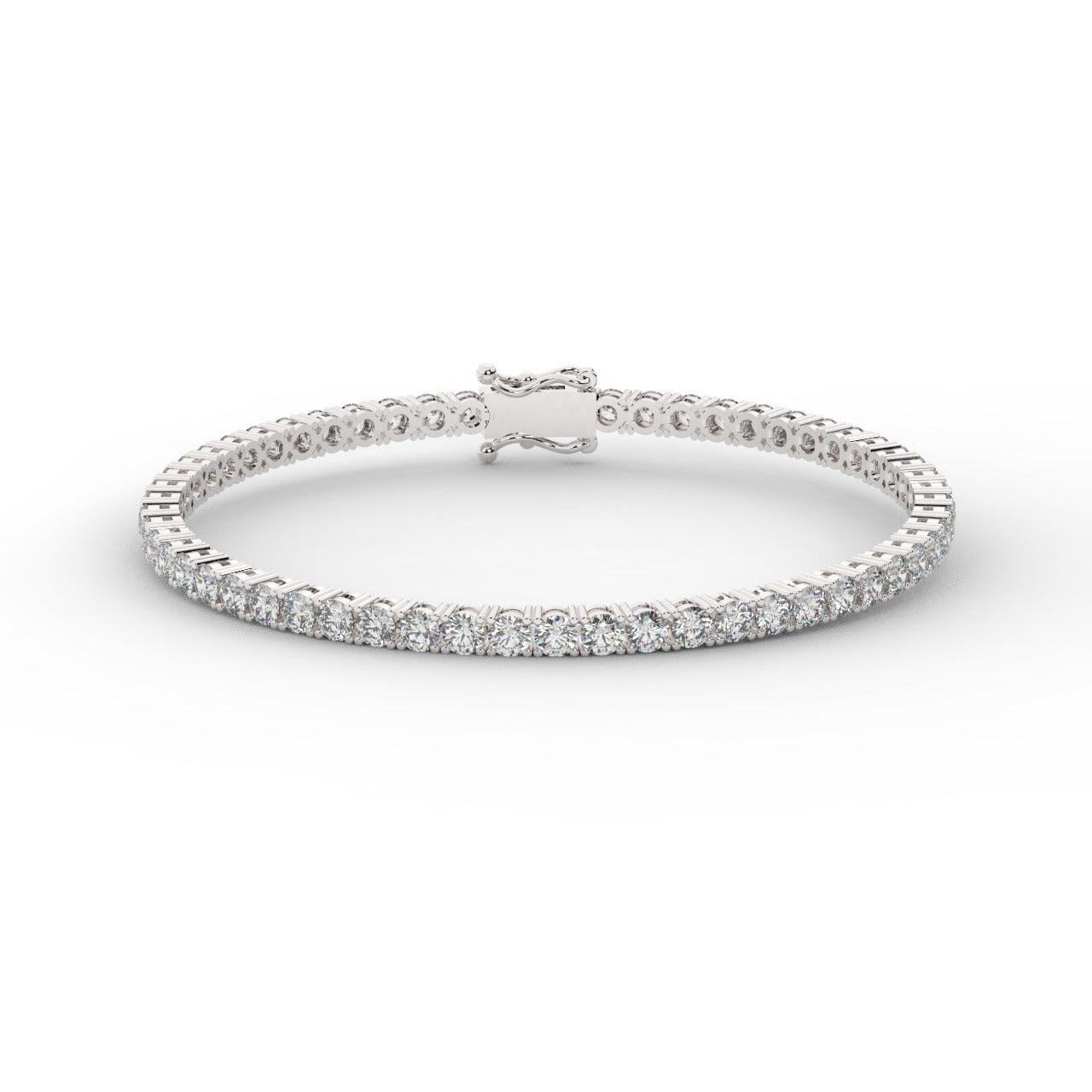 Marilyn Diamond Tennis Bracelet - White Gold 3mm#Metal Colour_White Gold#Stone Size_3mm