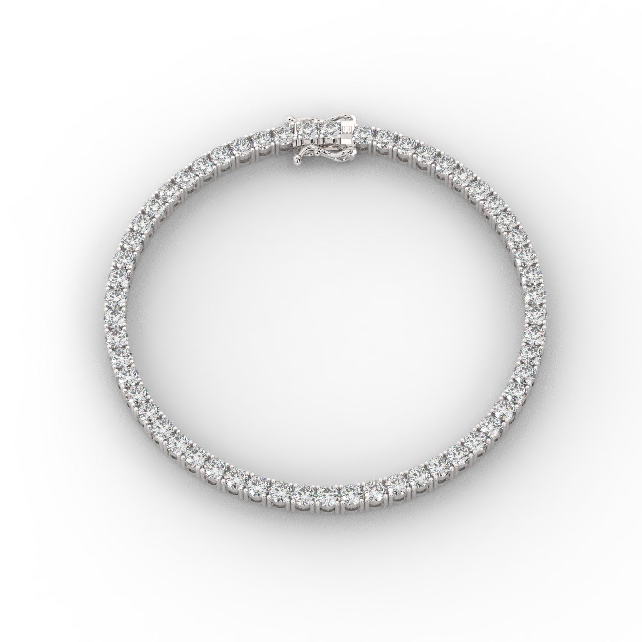 Marilyn Diamond Tennis Bracelet - White Gold 3mm#Metal Colour_White Gold#Stone Size_3mm