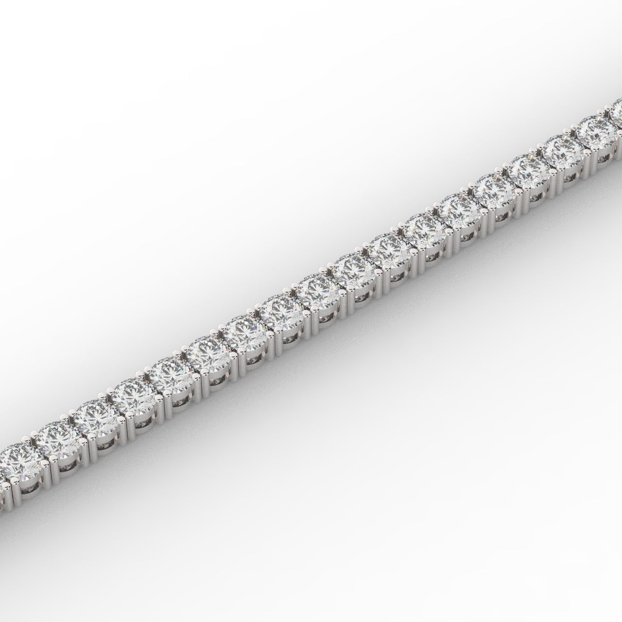 Marilyn Diamond Tennis Bracelet - White Gold 3mm#Metal Colour_White Gold#Stone Size_3mm