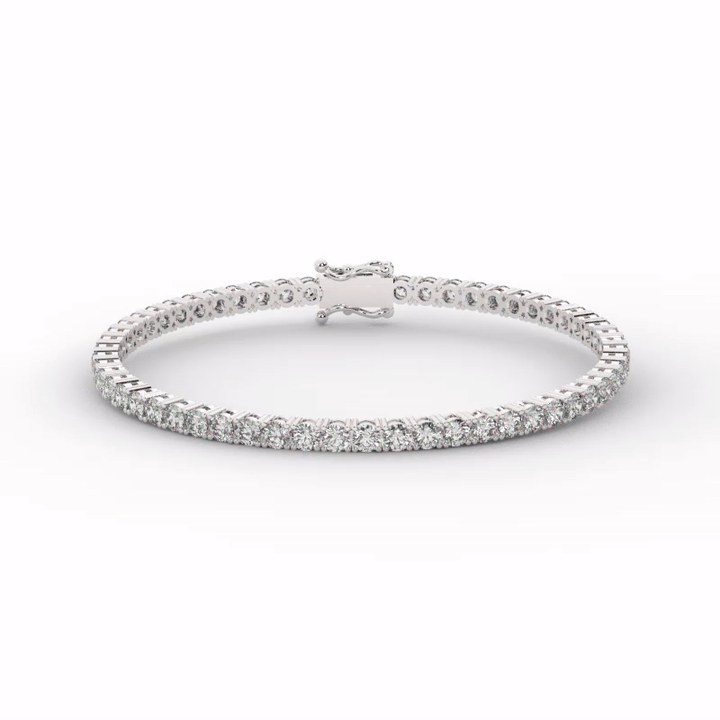 Marilyn Diamond Tennis Bracelet - 3mm video#Stone Size_3mm