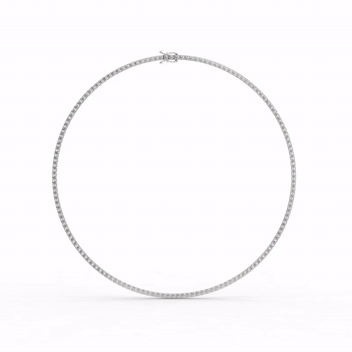 Chiara Diamond Tennis Necklace - 2.7mm video#Stone Size_2.7mm