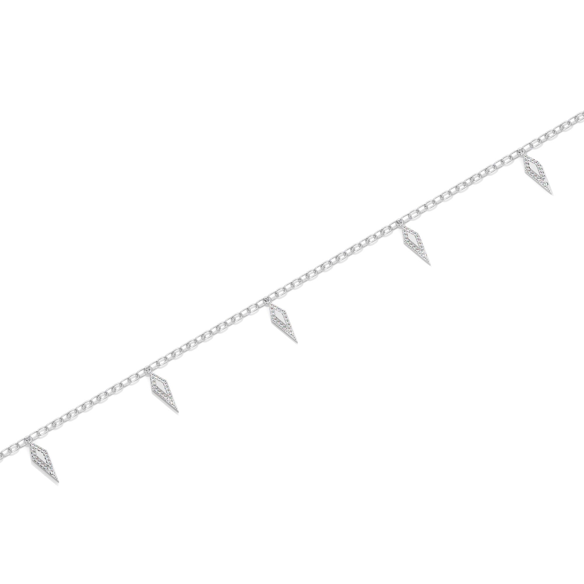 Contour Bracelet - White Gold#Metal Colour_White Gold