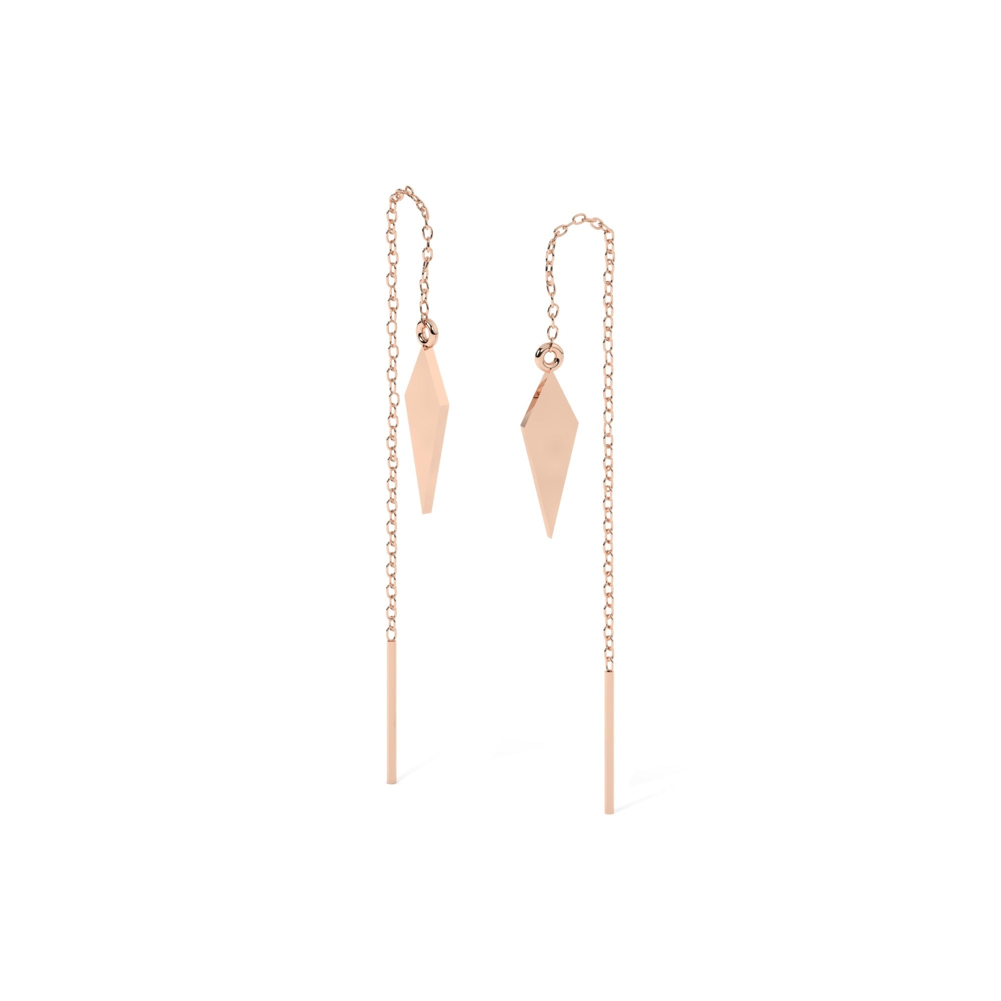 Essence Hang Earrings - Rose Gold#Metal Colour_Rose Gold