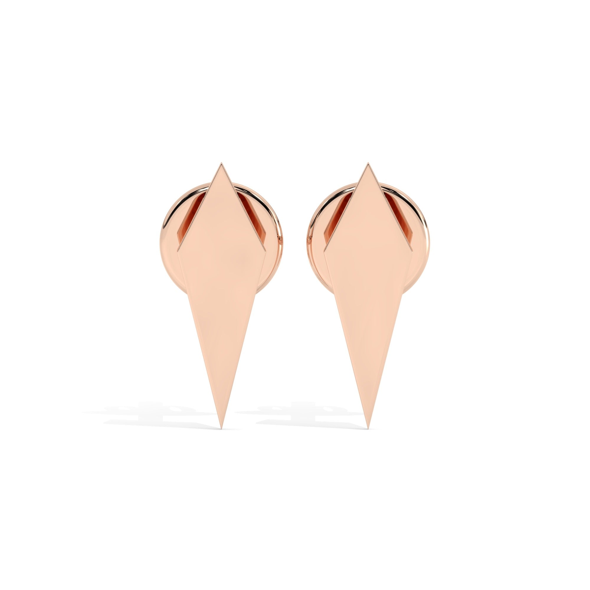 Essence Stud Earrings - Rose Gold#Metal Colour_Rose Gold