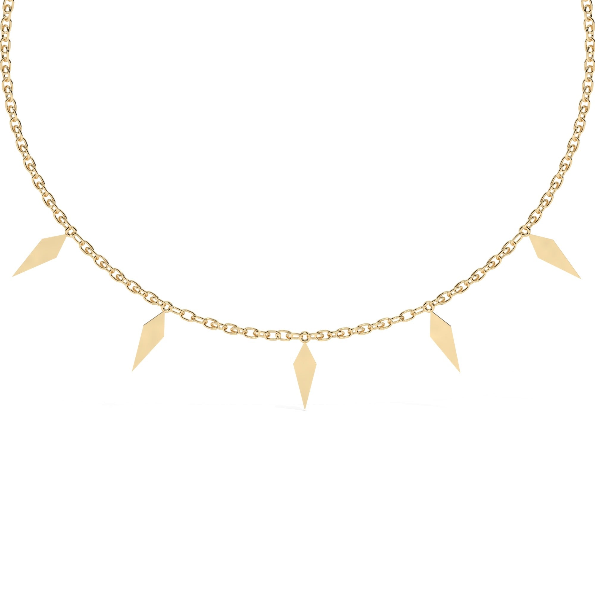 Essence Necklace - Yellow Gold#Metal Colour_Yellow Gold