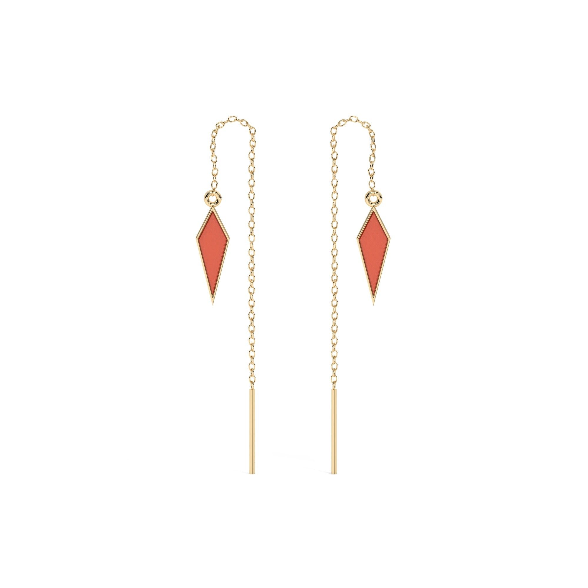 Hue Hang Earrings - Yellow Gold#Metal Colour_Yellow Gold