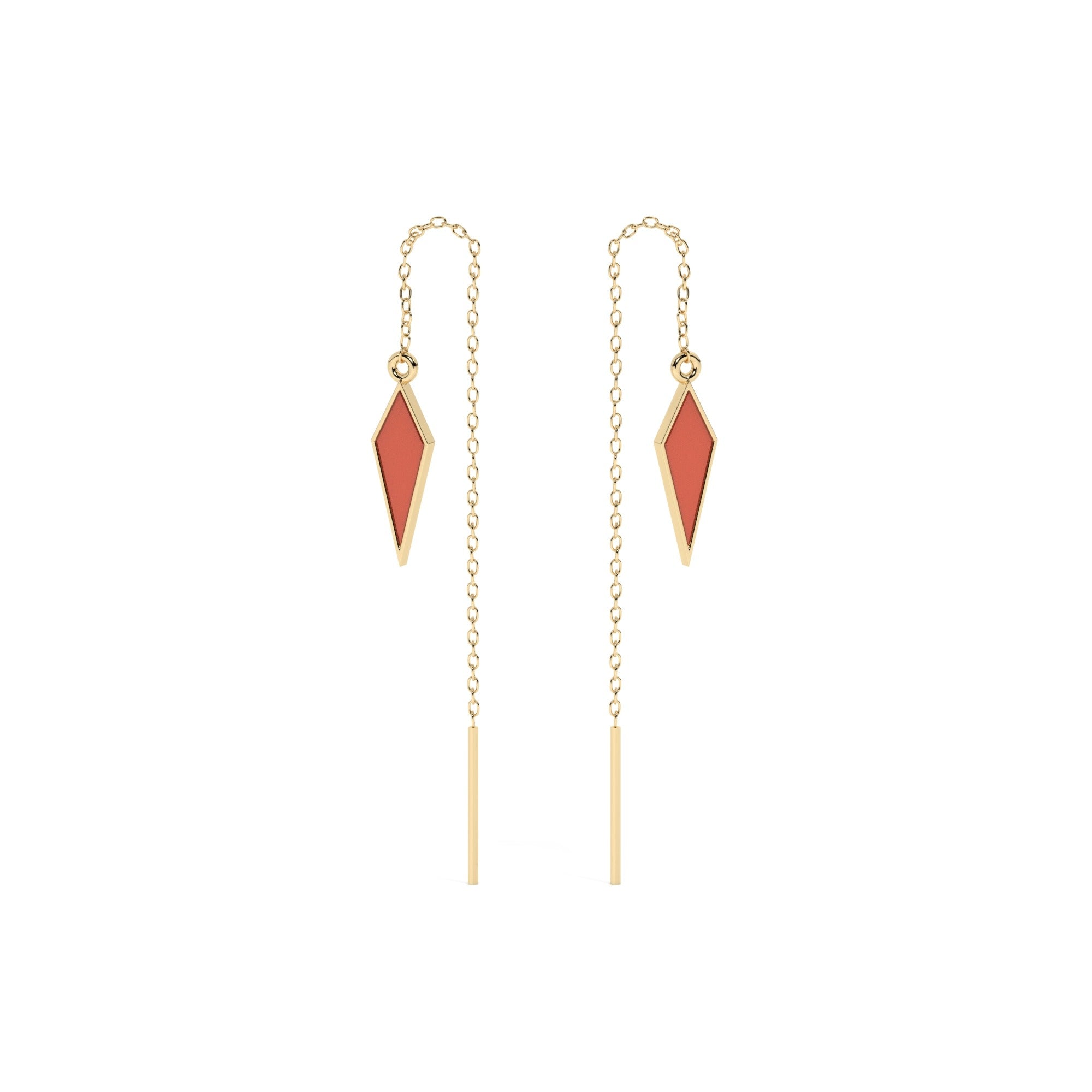 Hue Hang Earrings - Yellow Gold#Metal Colour_Yellow Gold