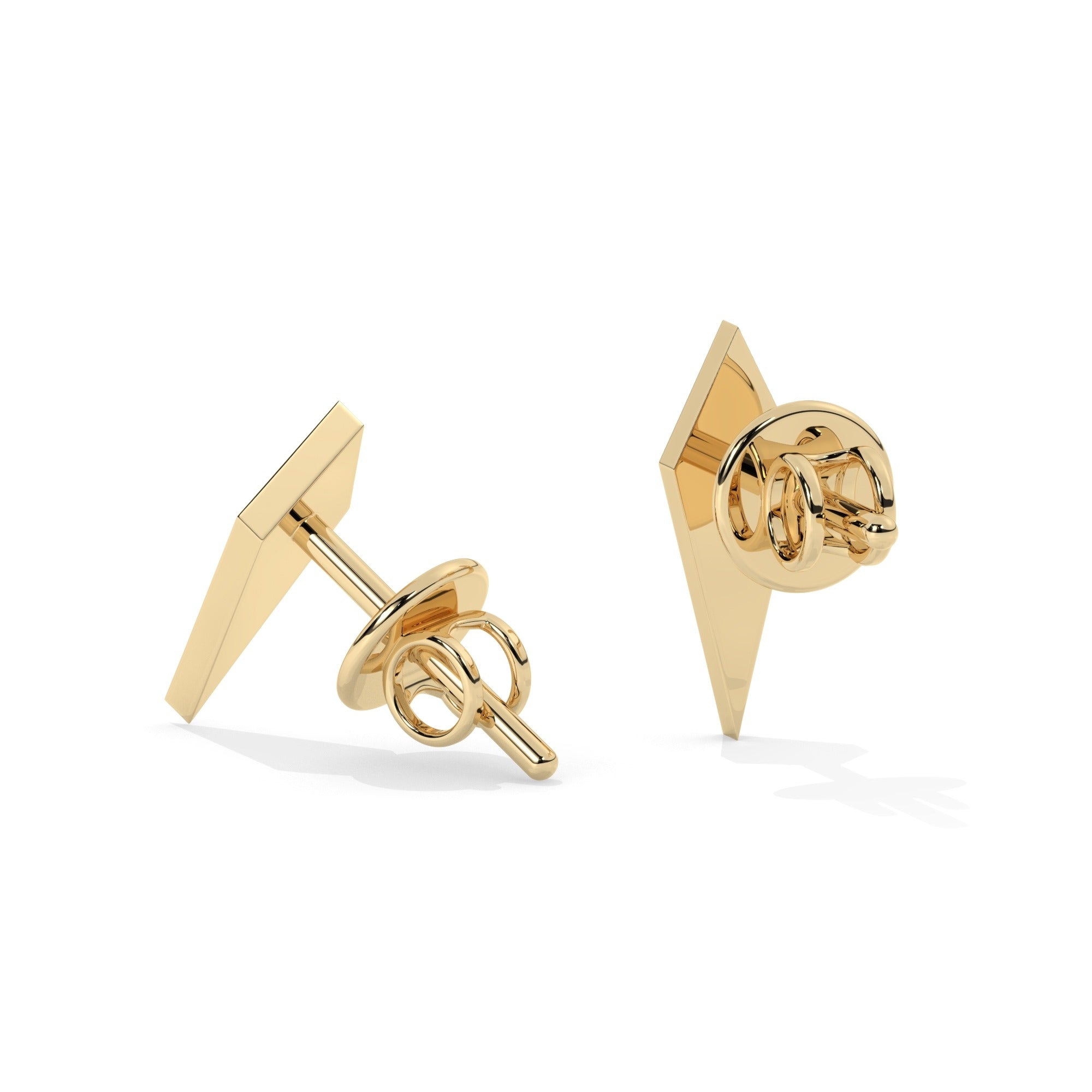 Hue Stud Earrings - Yellow Gold#Metal Colour_Yellow Gold