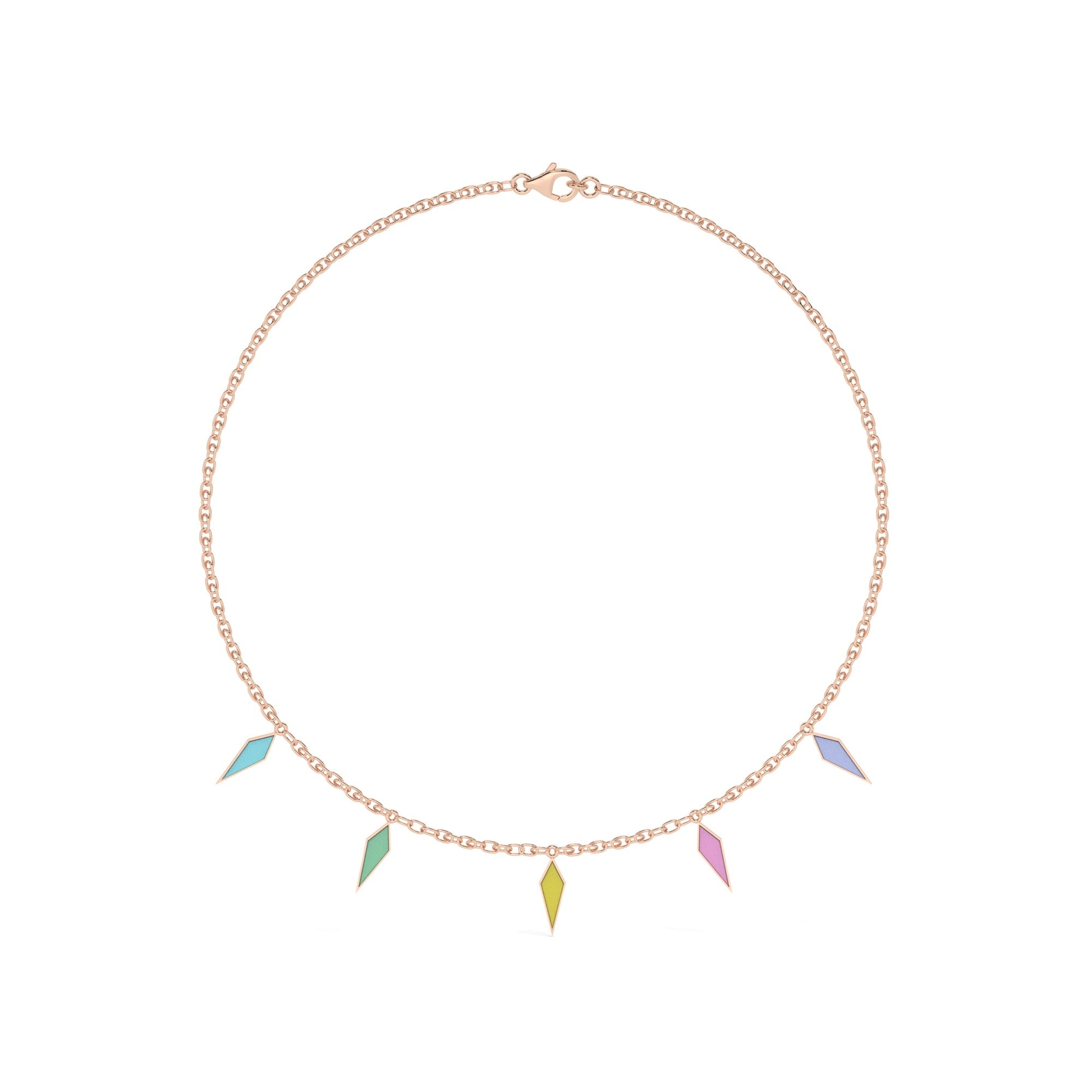 Hue Necklace - Rose Gold#Metal Colour_Rose Gold