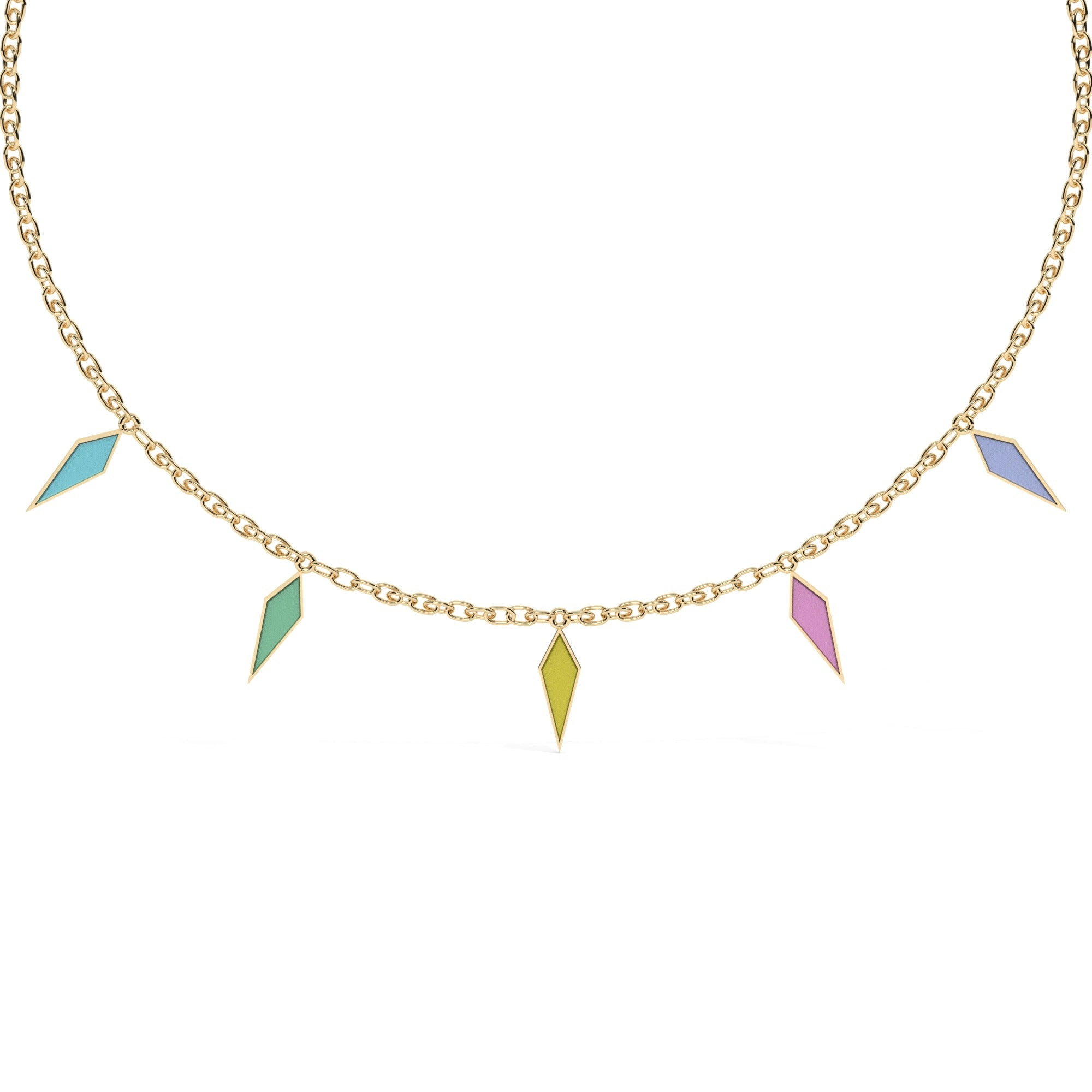 Hue Necklace - Yellow Gold#Metal Colour_Yellow Gold