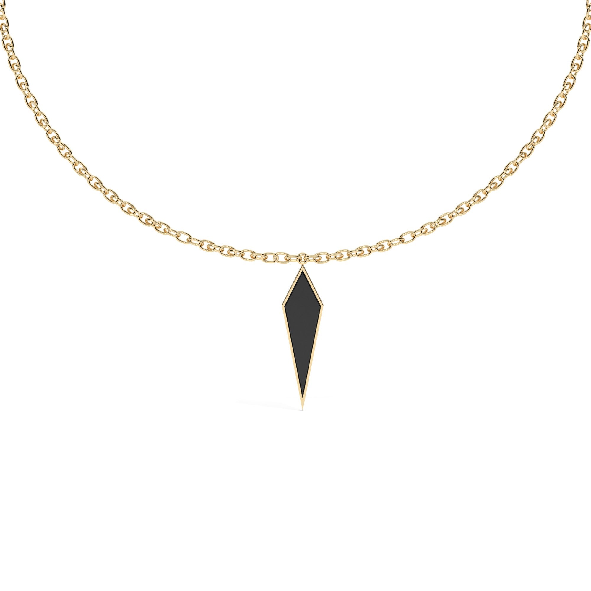 Hue Bold Necklace - Yellow Gold#Metal Colour_Yellow Gold