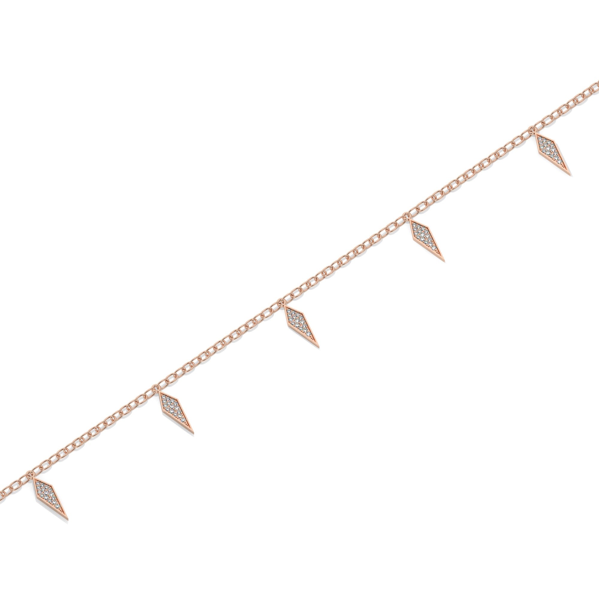 Lustre Bracelet - Rose Gold#Metal Colour_Rose Gold
