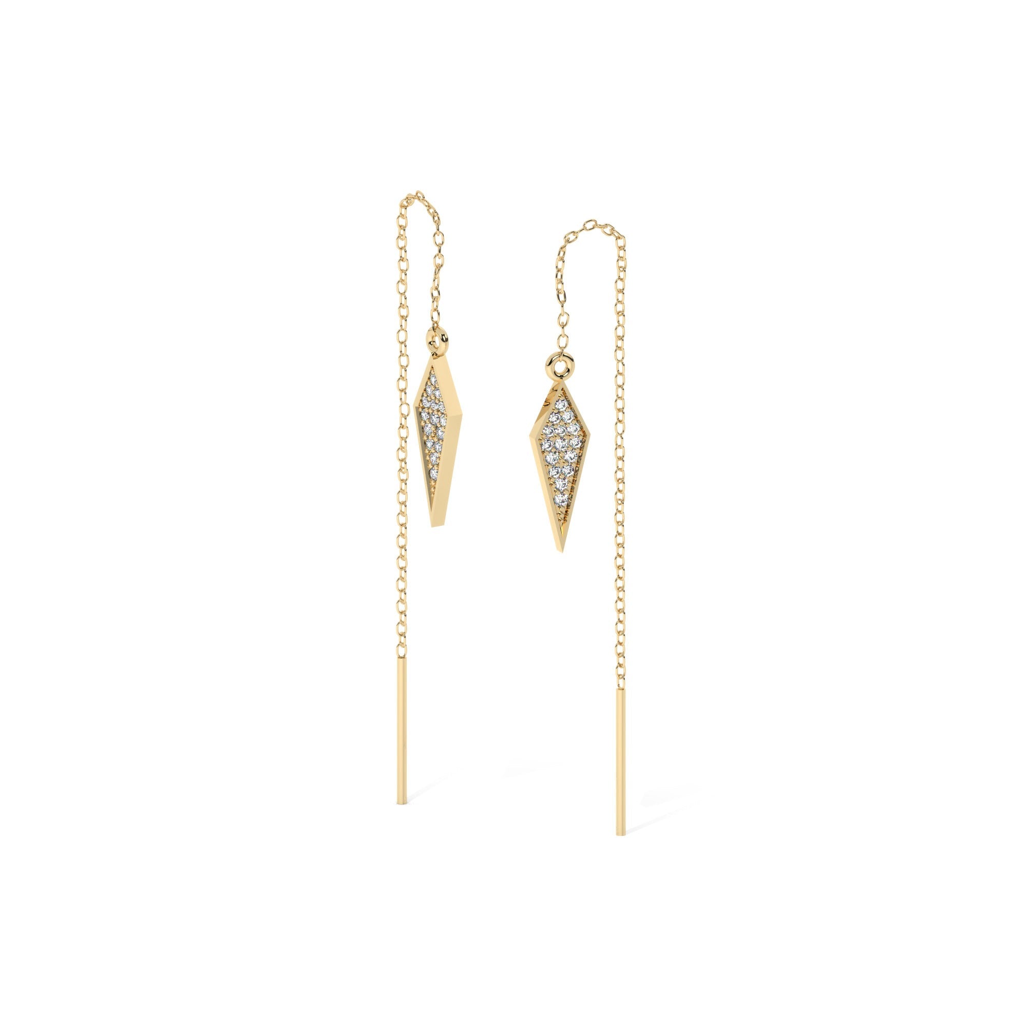 Lustre Hang Earrings - Yellow Gold#Metal Colour_Yellow Gold
