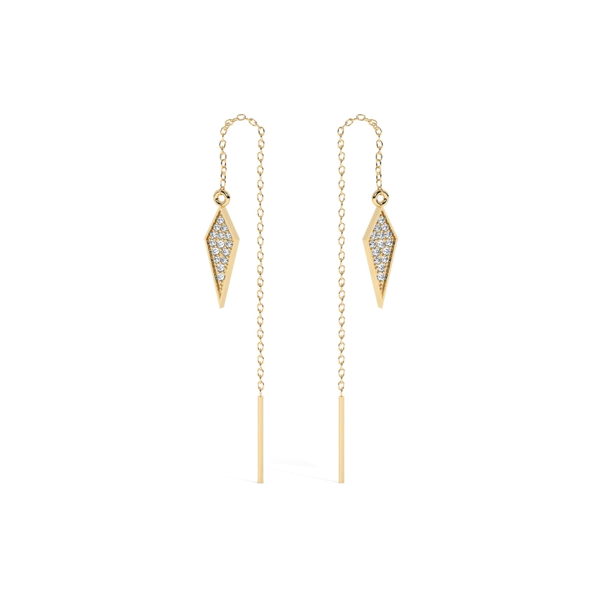 Lustre Hang Earrings - Yellow Gold#Metal Colour_Yellow Gold