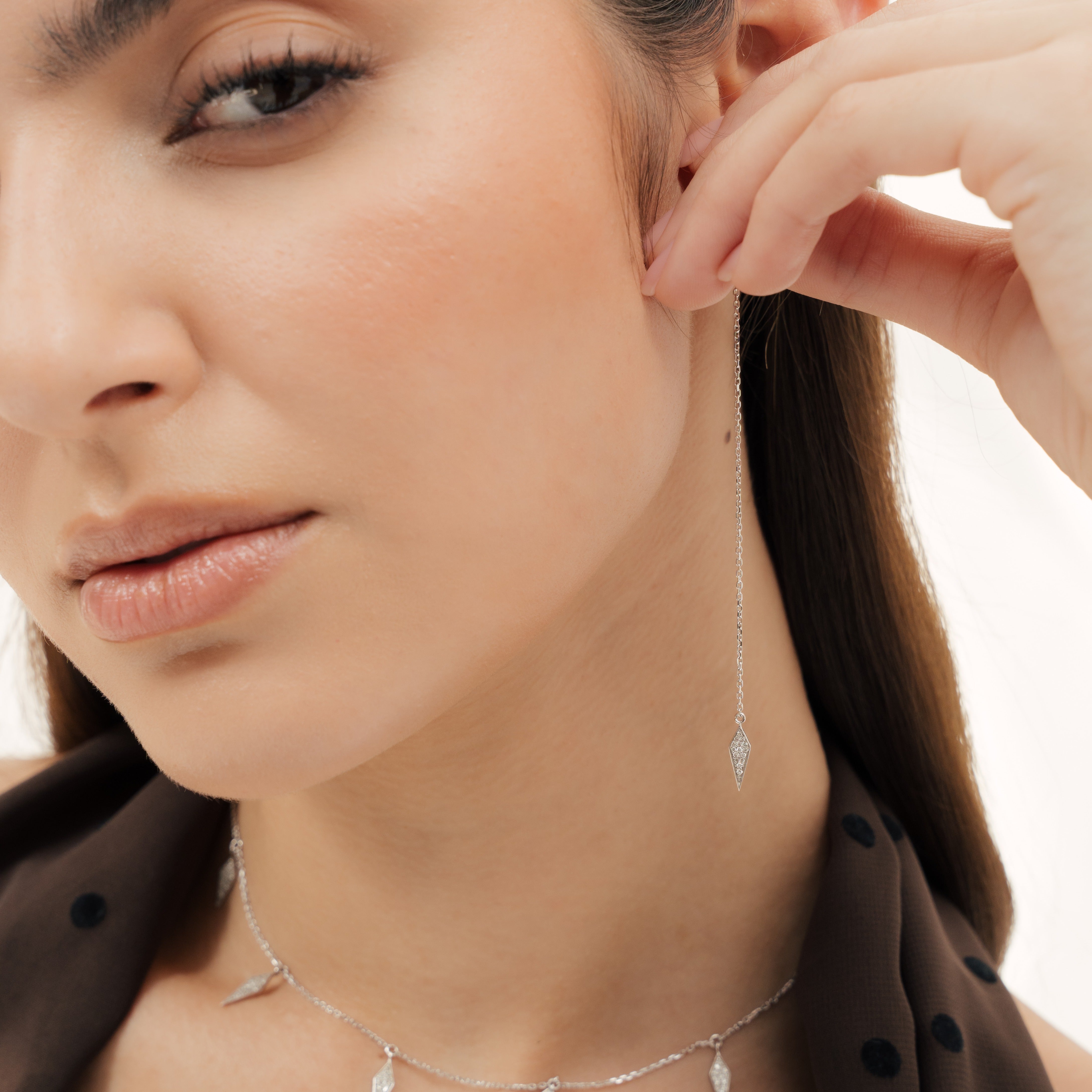 Lustre Hang Earrings - Yellow Gold lifestyle#Metal Colour_Yellow Gold
