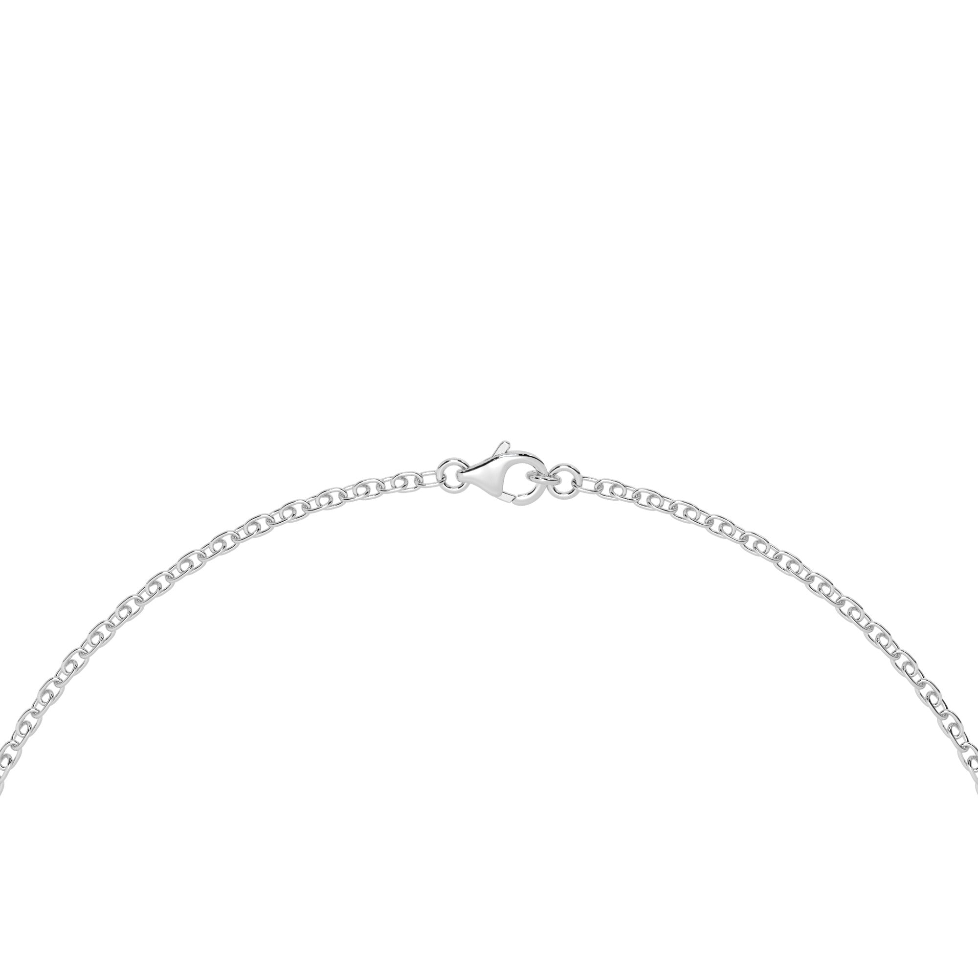 Lustre Necklace - White Gold#Metal Colour_White Gold