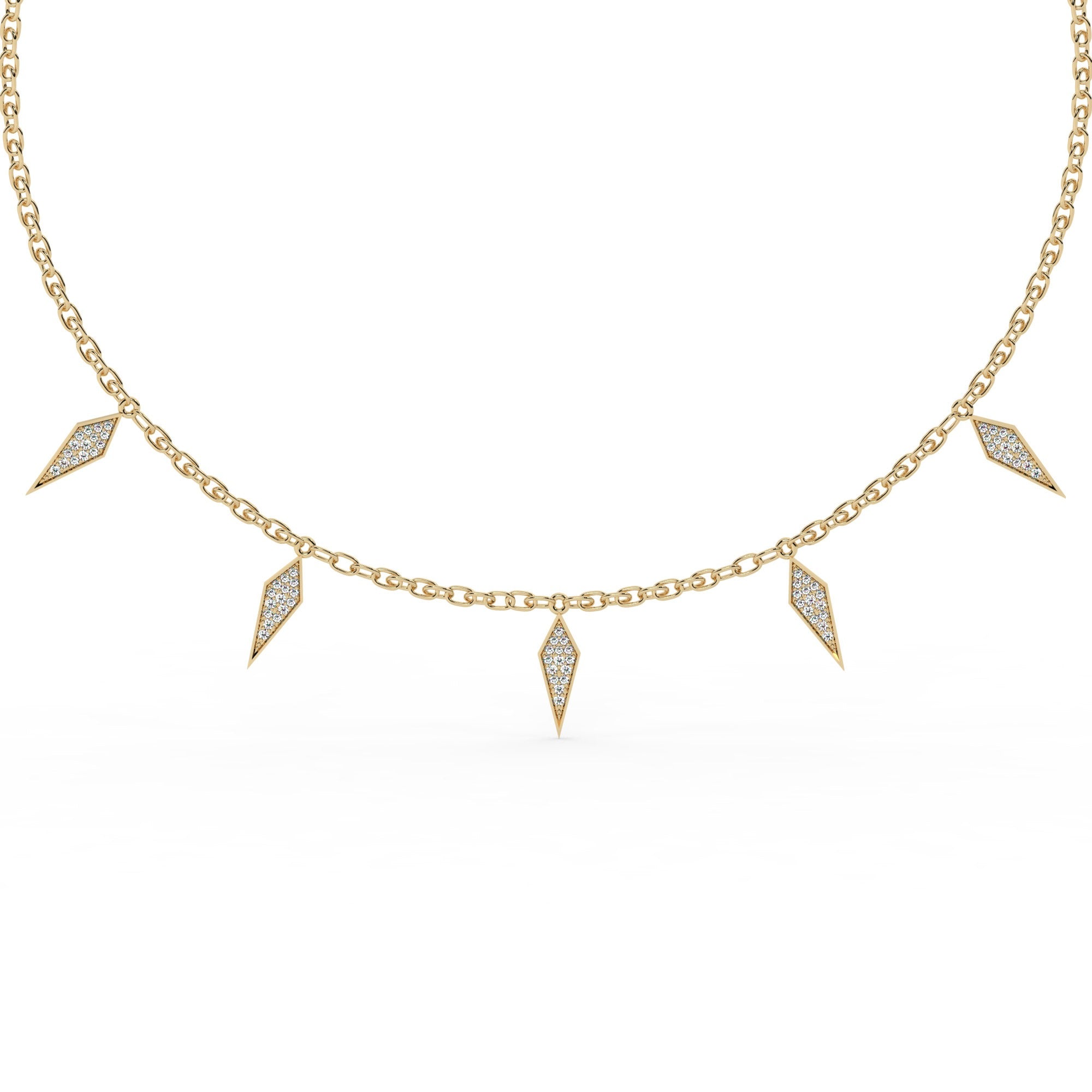 Lustre Necklace - Yellow Gold#Metal Colour_Yellow Gold