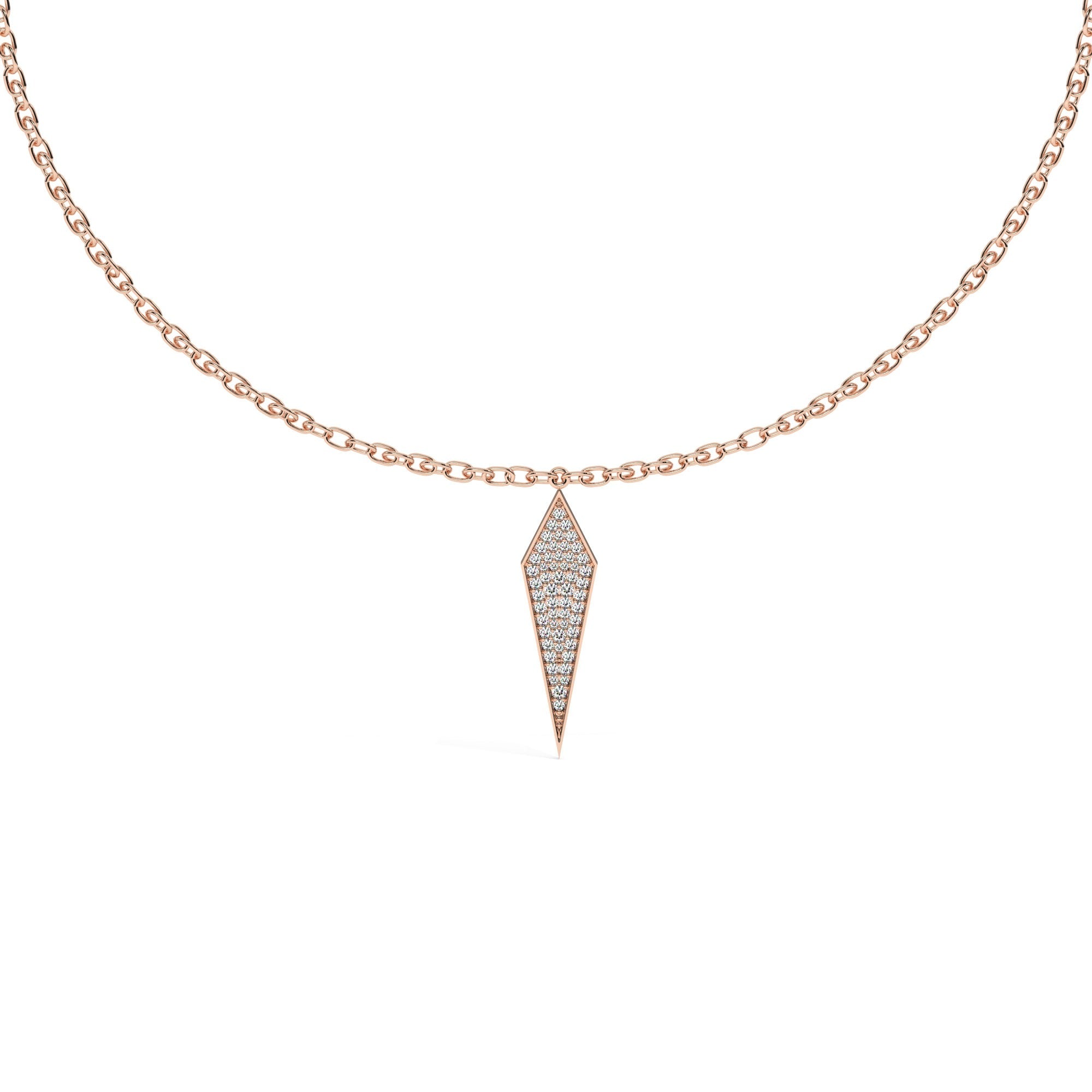 Lustre Bold Necklace - Rose Gold#Metal Colour_Rose Gold