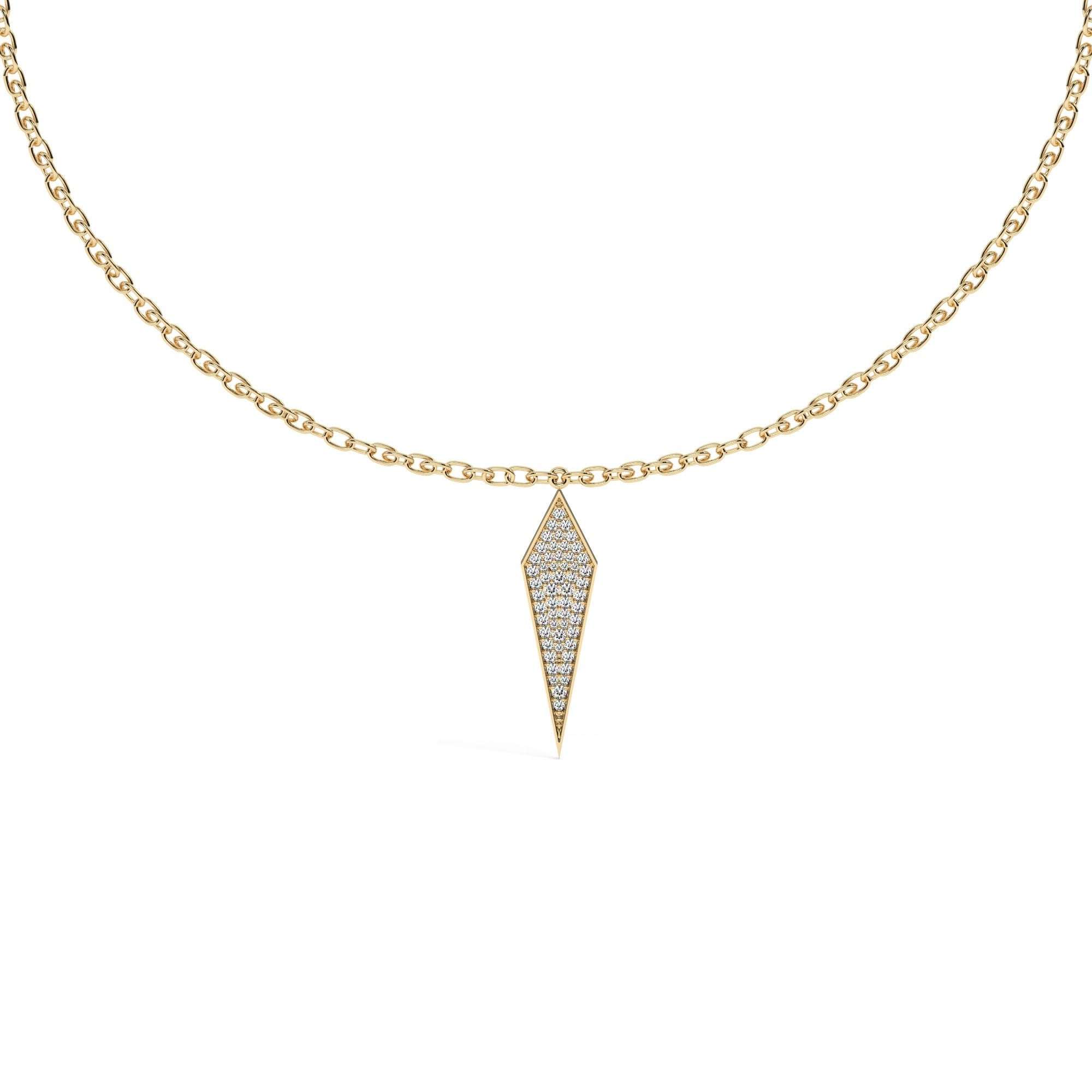 Lustre Bold Necklace - Yellow Gold#Metal Colour_Yellow Gold