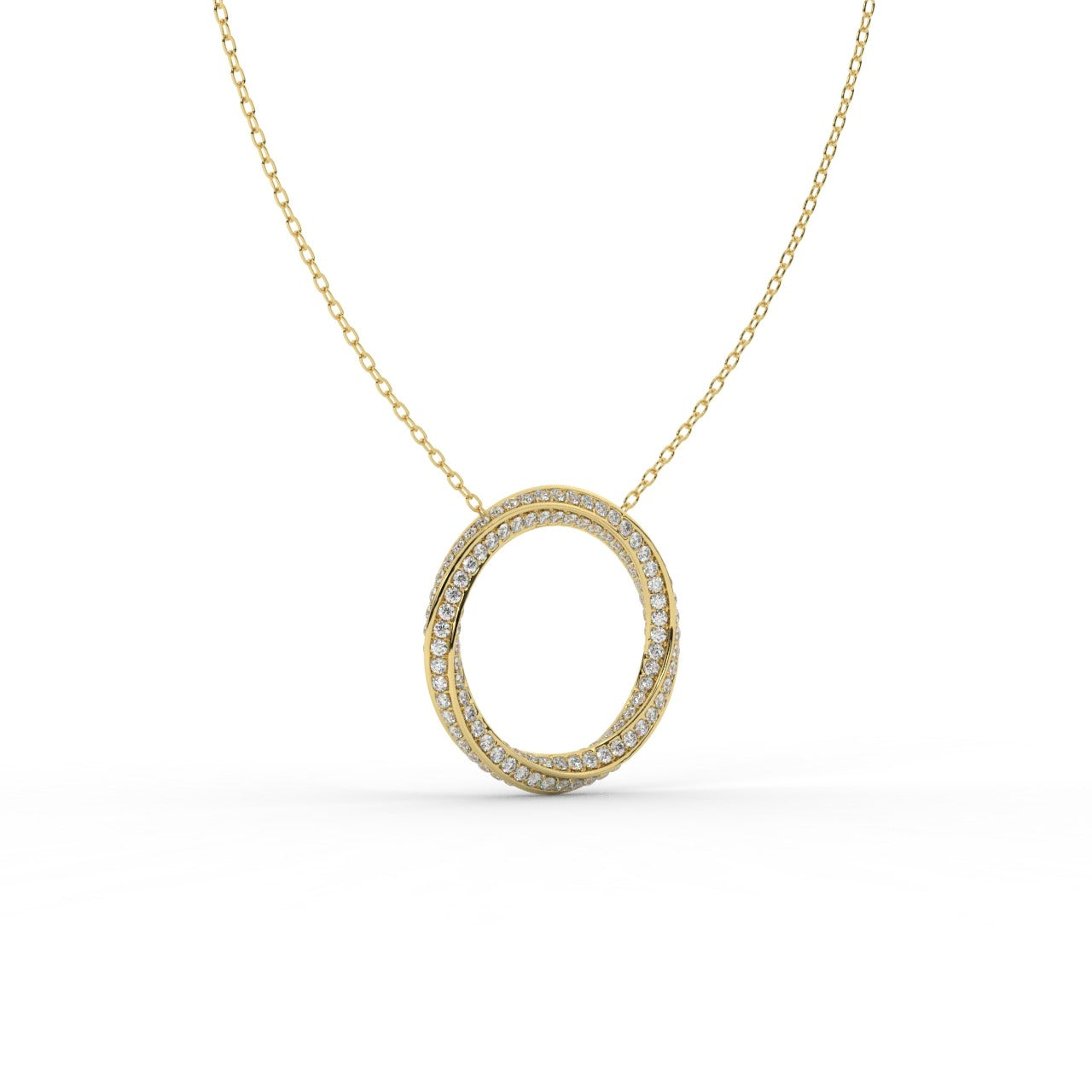 Chiara Mobius Pendant Necklace - Yellow Gold#Metal Colour_Yellow Gold