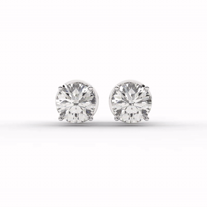 Audrey Diamond Earrings - 5.85mm video#Stone Size_5.85mm