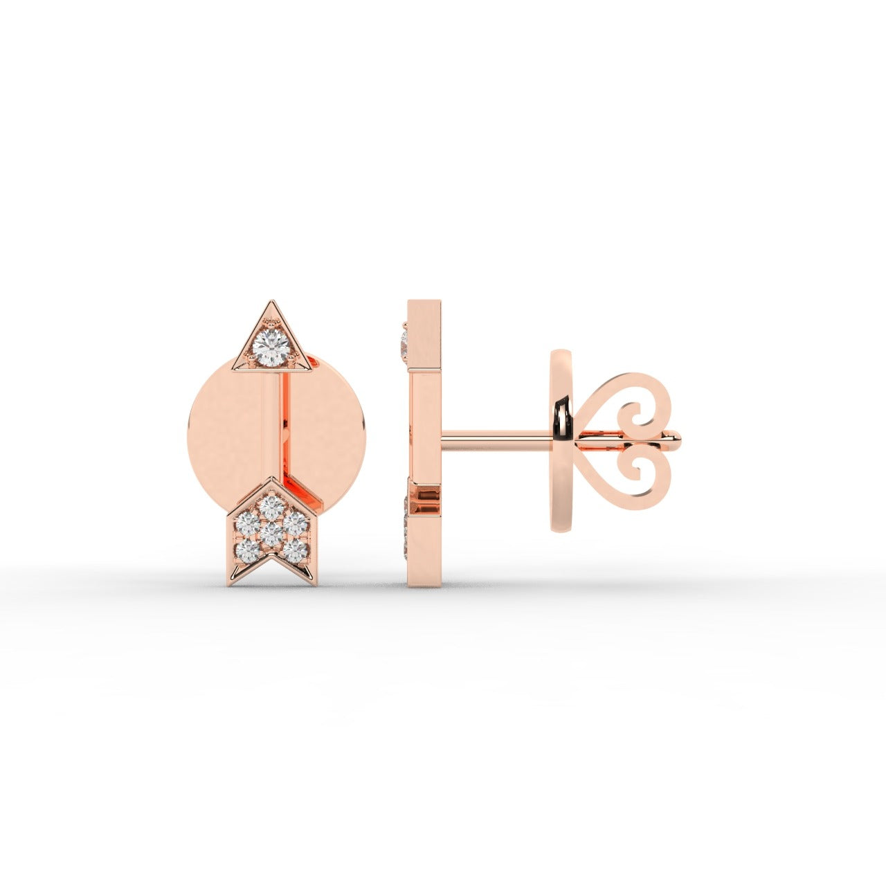 Aria Earrings - Rose Gold#Metal Colour_Rose Gold
