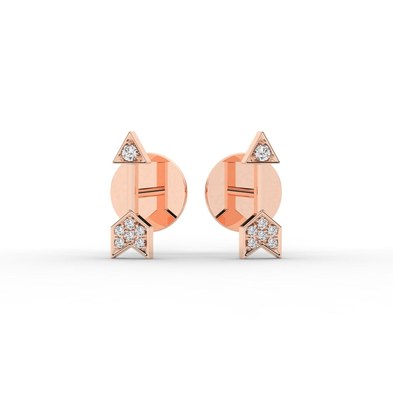 Aria Earrings - Rose Gold#Metal Colour_Rose Gold