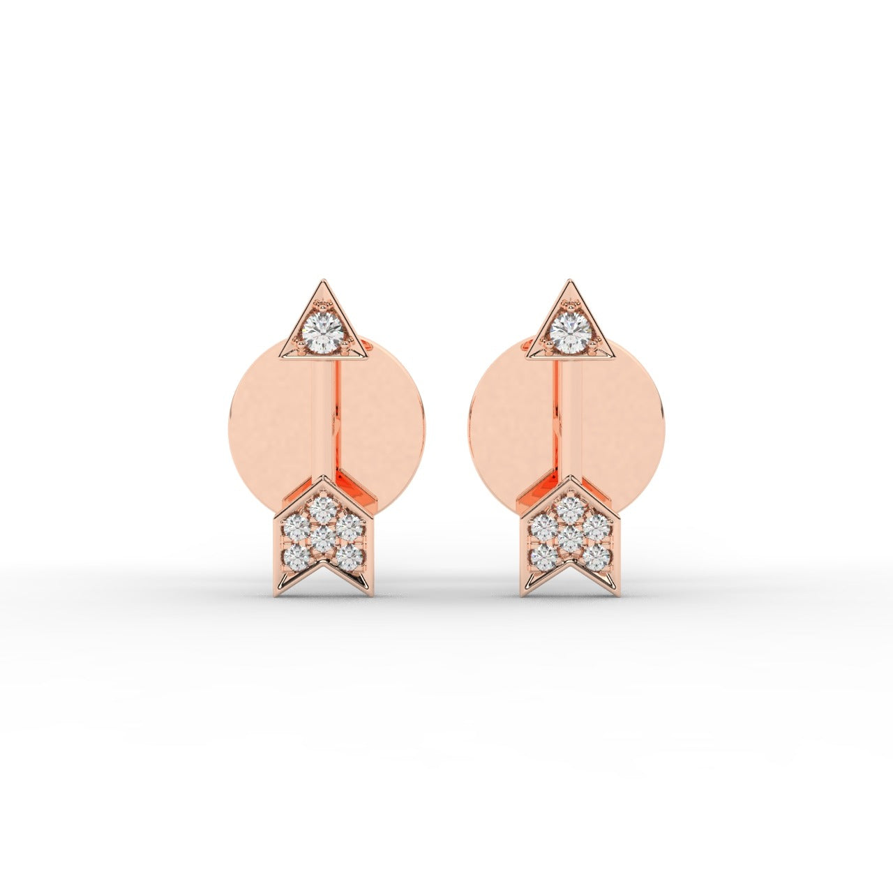 Aria Earrings - Rose Gold#Metal Colour_Rose Gold
