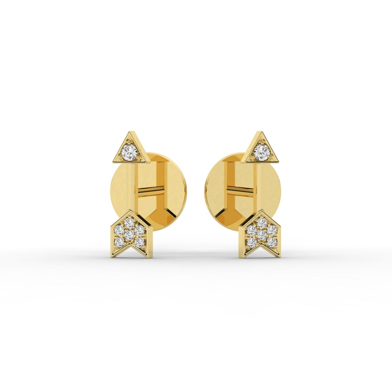 Aria Earrings - Yellow Gold#Metal Colour_Yellow Gold