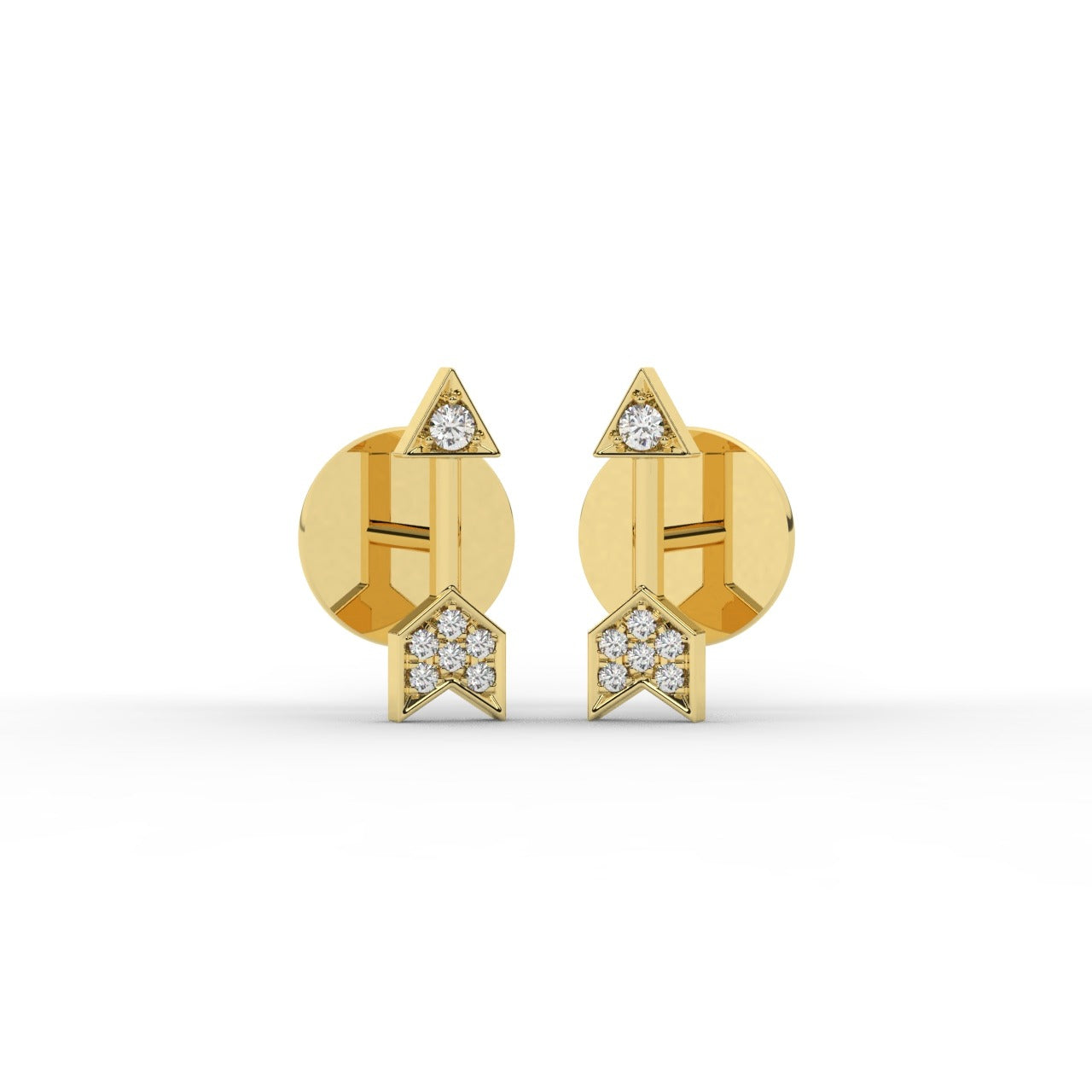 Aria Earrings - Yellow Gold#Metal Colour_Yellow Gold