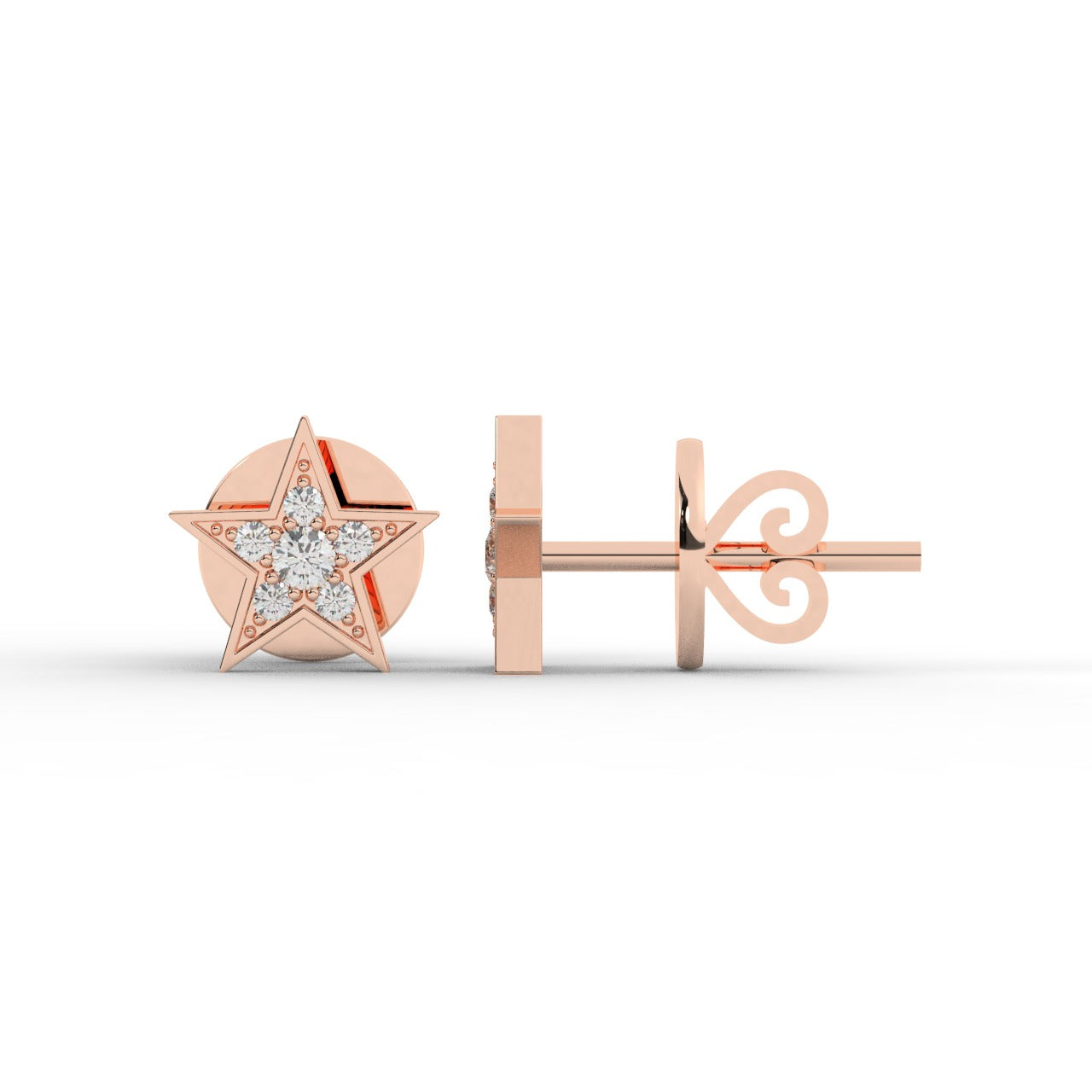 Aurora Earrings - Rose Gold#Metal Colour_Rose Gold