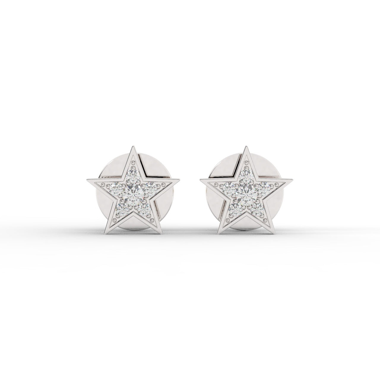 Aurora Earrings - White Gold#Metal Colour_White Gold