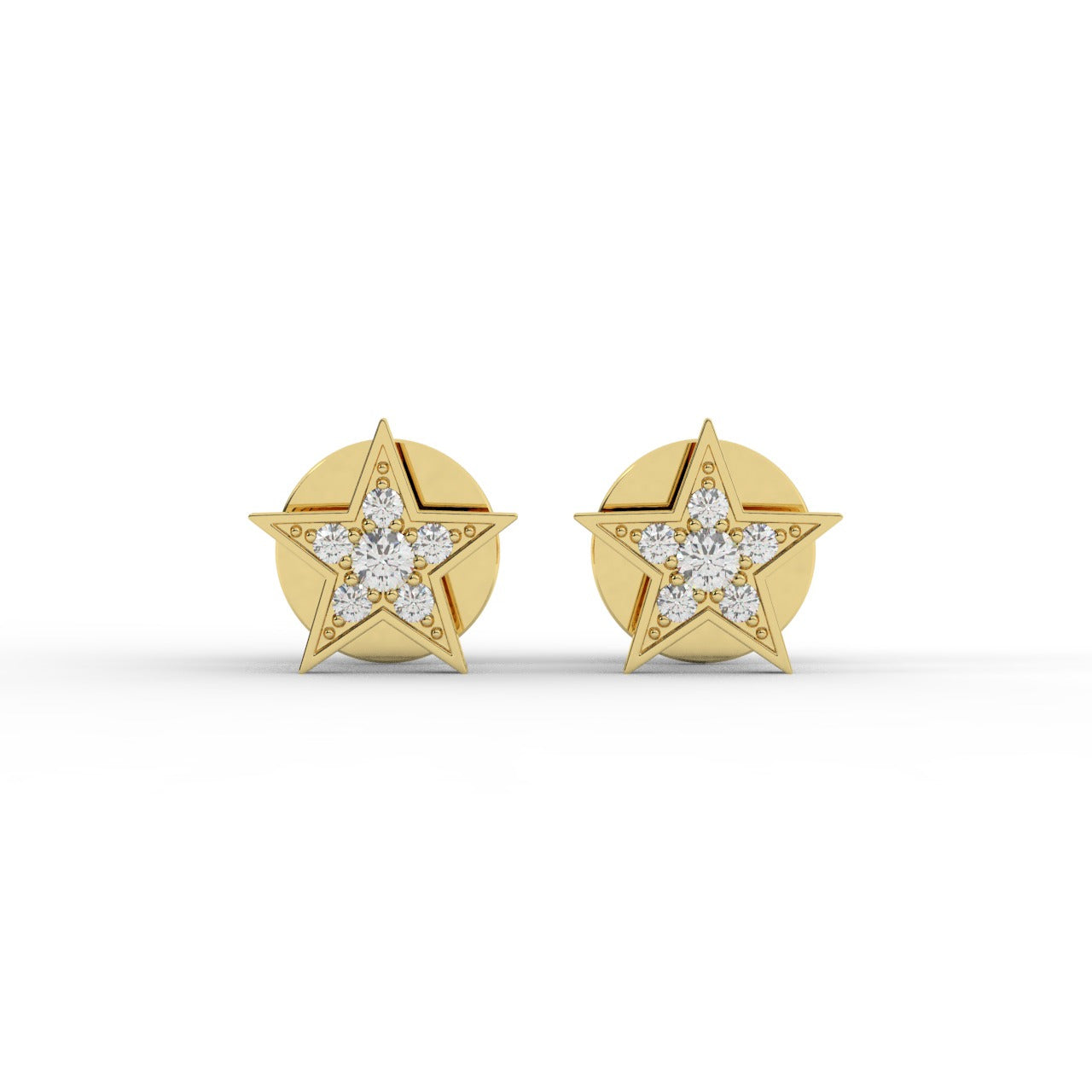 Aurora Earrings - Yellow Gold#Metal Colour_Yellow Gold